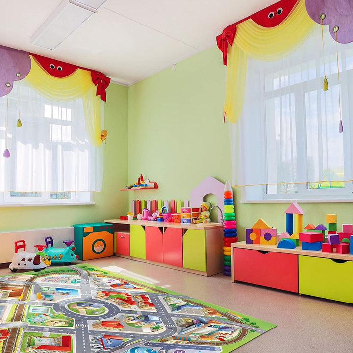 Grand Tapis de jeu - La ville - 150 x 100 cm - Eveil Montessori Maroc