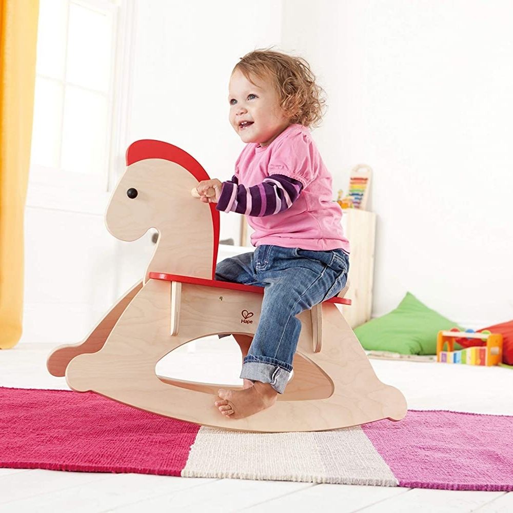 Hape - Cheval à Bascule Rock And Ride en Bois - Eveil Montessori Maroc