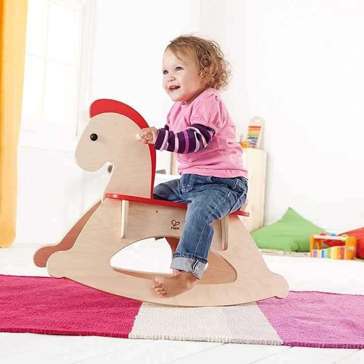 Hape - Cheval à Bascule Rock And Ride en Bois - Eveil Montessori Maroc