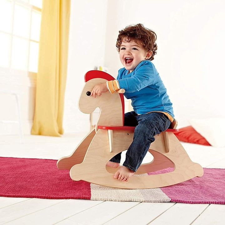 Hape - Cheval à Bascule Rock And Ride en Bois - Eveil Montessori Maroc