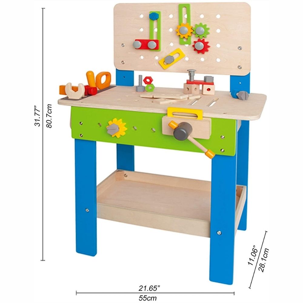 Établi du Bricoleur en Bois, Jouet d'Imitation - Atelier Bricolage - Hape - Eveil Montessori Maroc