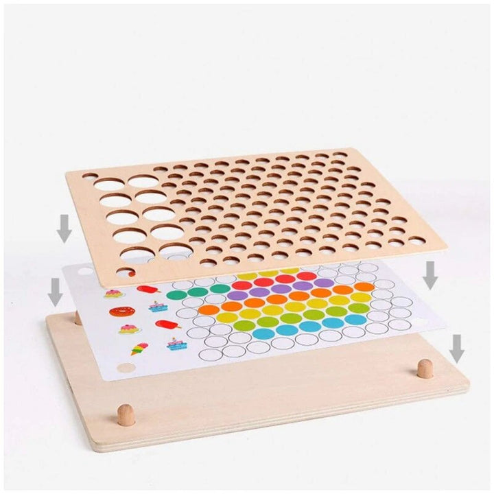 Jeu de billes Fröbel - Eveil Montessori Maroc