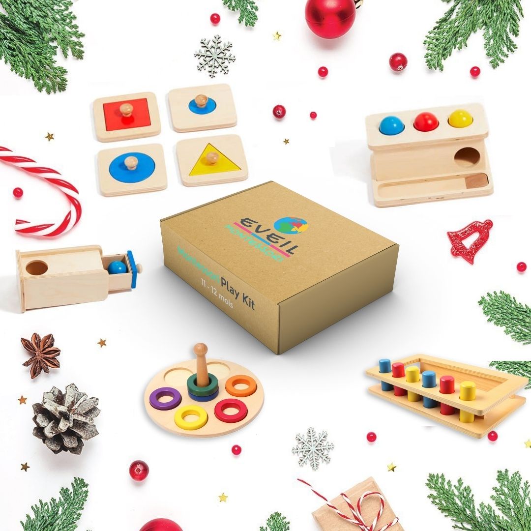 Montessori Play Kit - "Le Penseur" - 11 - 12 mois - Eveil Montessori Maroc