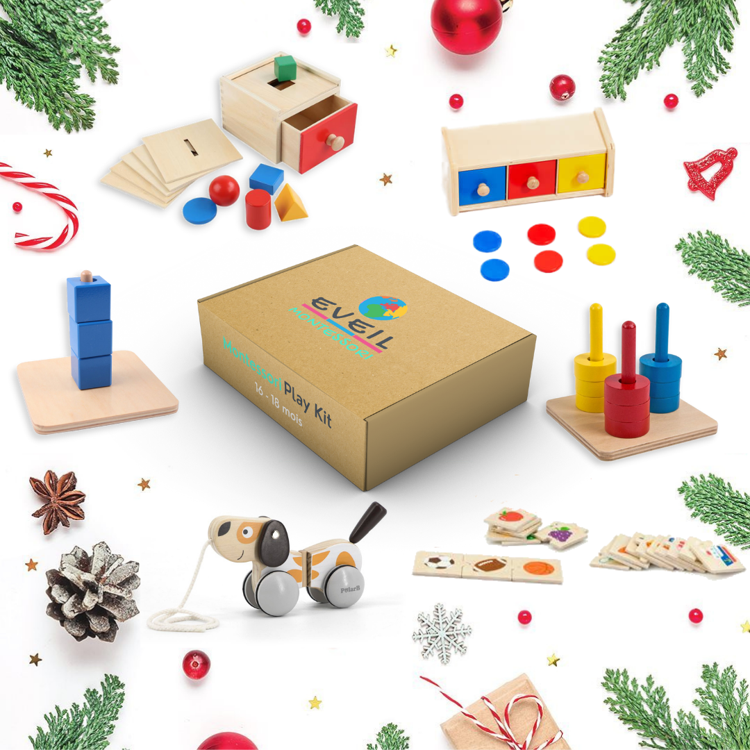 Montessori Play Kit - "Le Pionnier" - 16 - 18 mois - Eveil Montessori Maroc