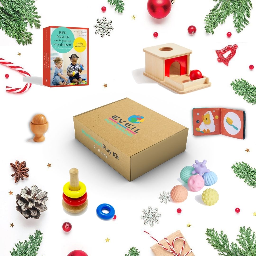 Montessori Play Kit - "Le Détective" - 7 - 8 mois - Eveil Montessori Maroc