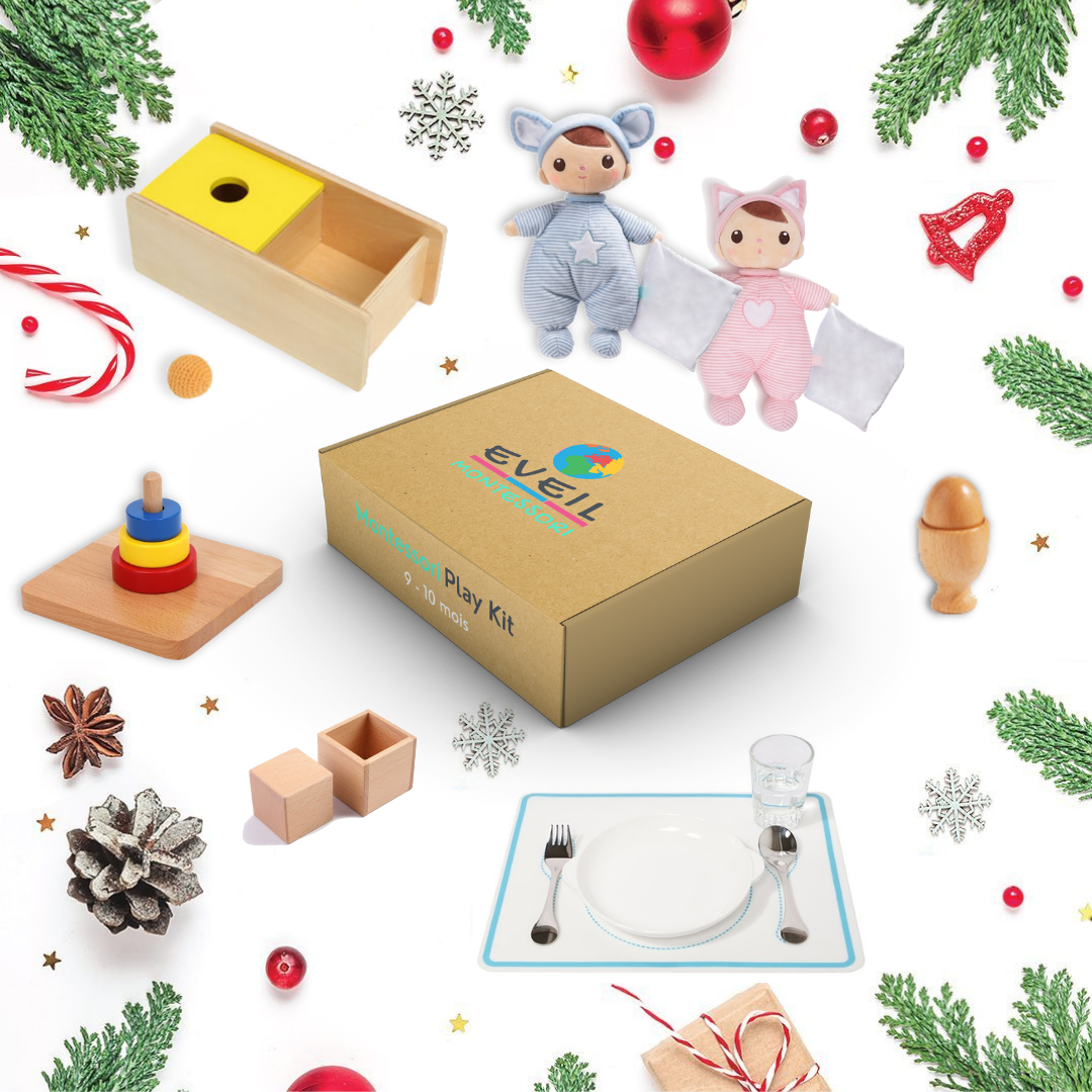 Montessori Play Kit - "L'Explorateur" - 9 - 10 mois - Eveil Montessori Maroc
