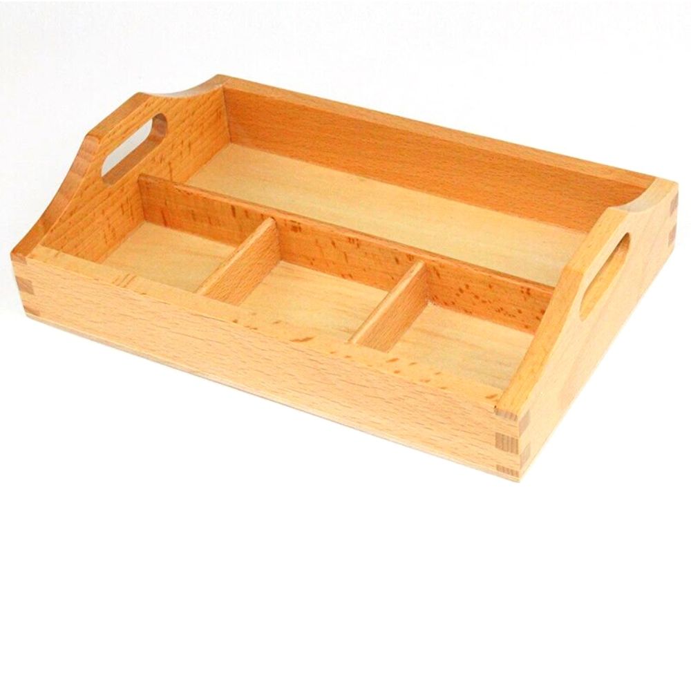 Plateau de tri 3 compartiments - Eveil Montessori Maroc