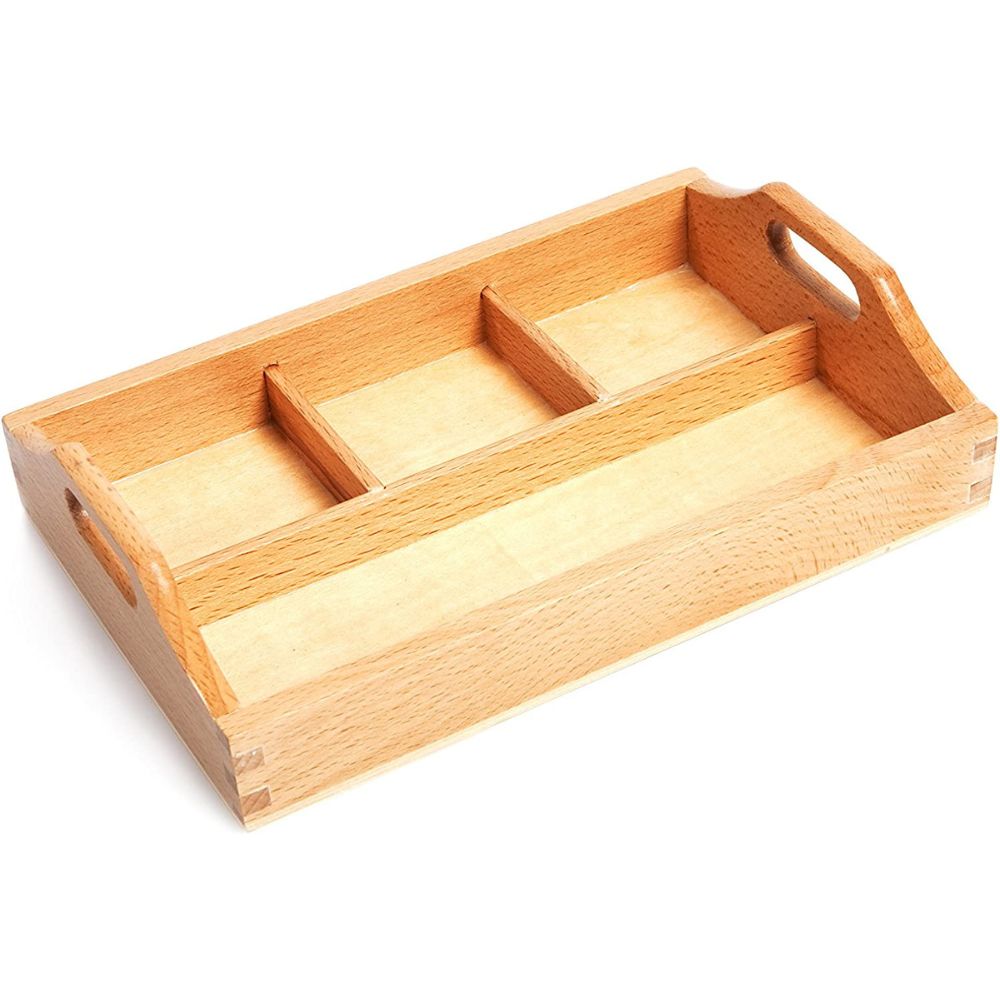 Plateau de tri 3 compartiments - Eveil Montessori Maroc