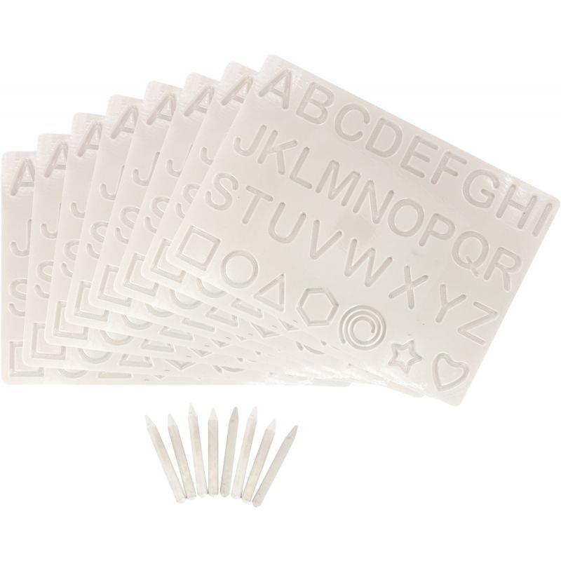 Plateau des pistes "Lettres Majuscules" avec un stylet - Eveil Montessori Maroc