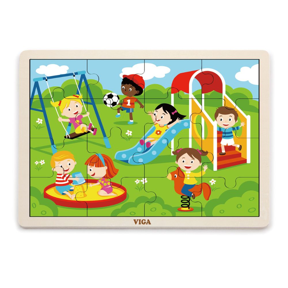 Puzzle 16 pièces - Parc d'attractions - Eveil Montessori Maroc