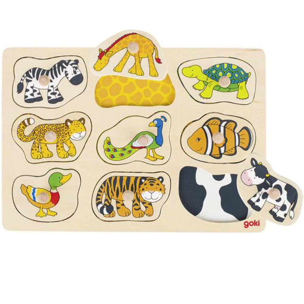 Puzzle avec images cachées - animaux - Eveil Montessori Maroc