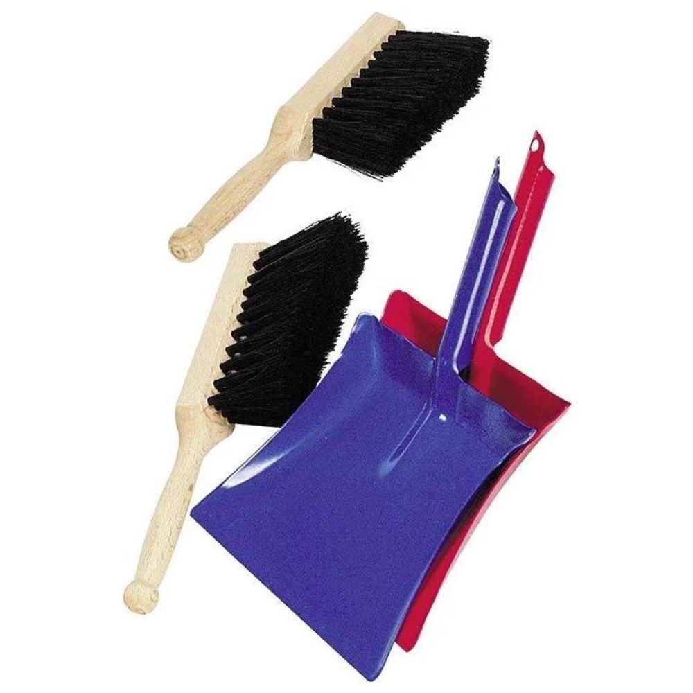Pelle en métal et balayette en poils pour enfant - Eveil Montessori Maroc