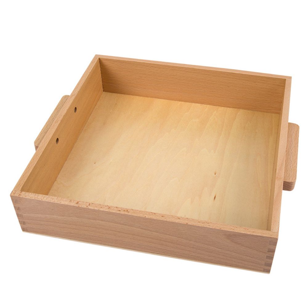 Plateau de rangement des 9 cubes de 1 000 - Eveil Montessori Maroc