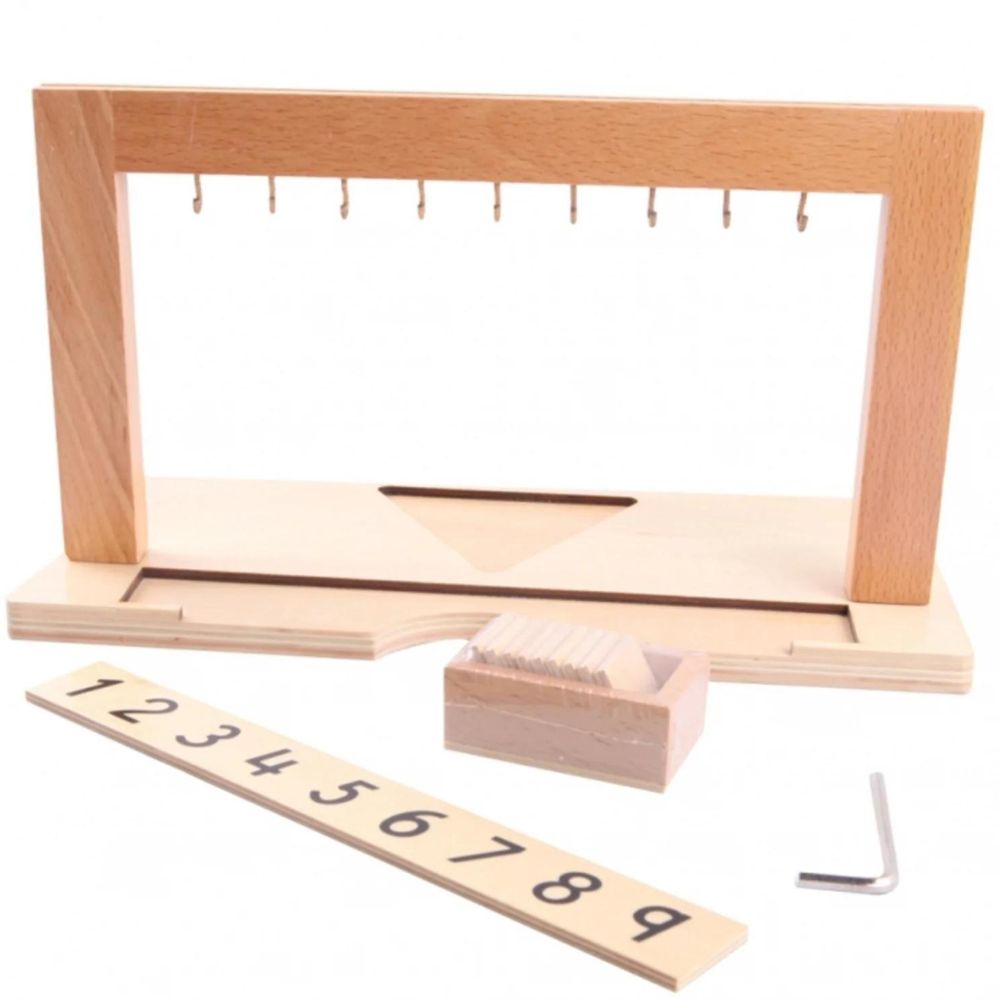 Support pour perles de 1 À 9 - Eveil Montessori Maroc