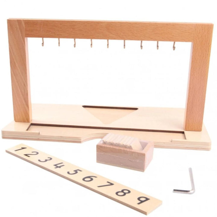 Support pour perles de 1 À 9 - Eveil Montessori Maroc