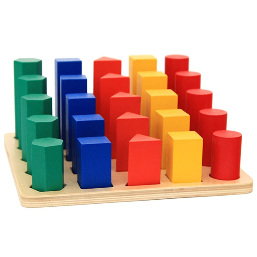 Formes géométriques à encastrer - Eveil Montessori Maroc