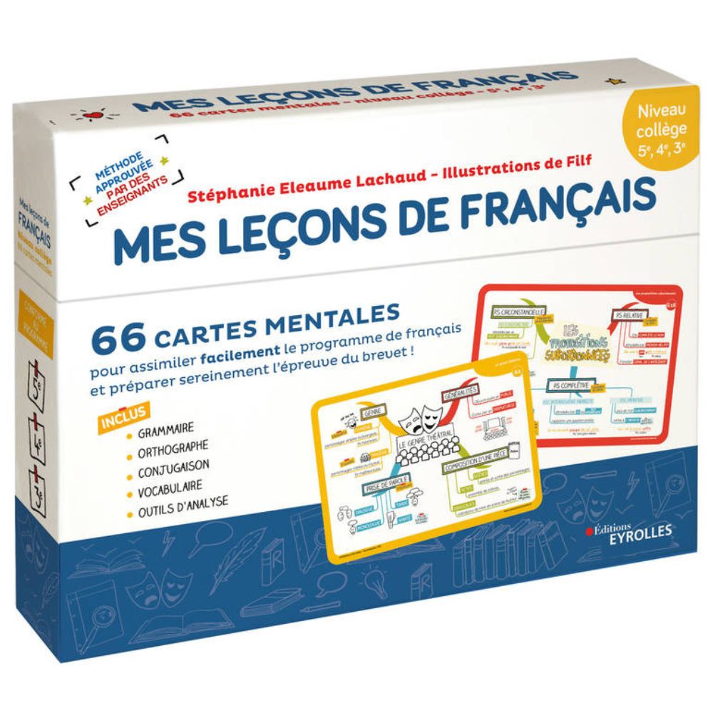 Mes leçons de français - Niveau collège - 5e, 4e, 3e - Eveil Montessori Maroc