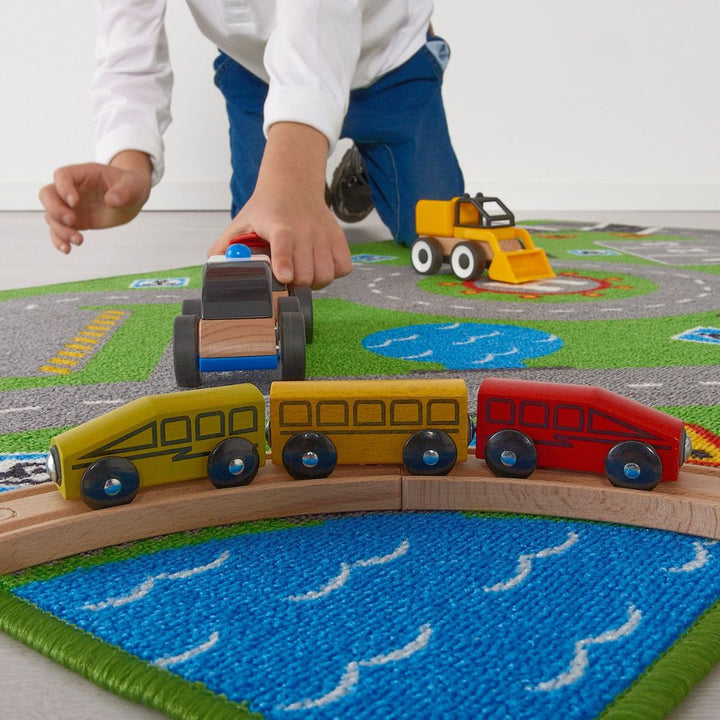 Tapis éducatif de circulation routière 75x133 cm - Eveil Montessori Maroc