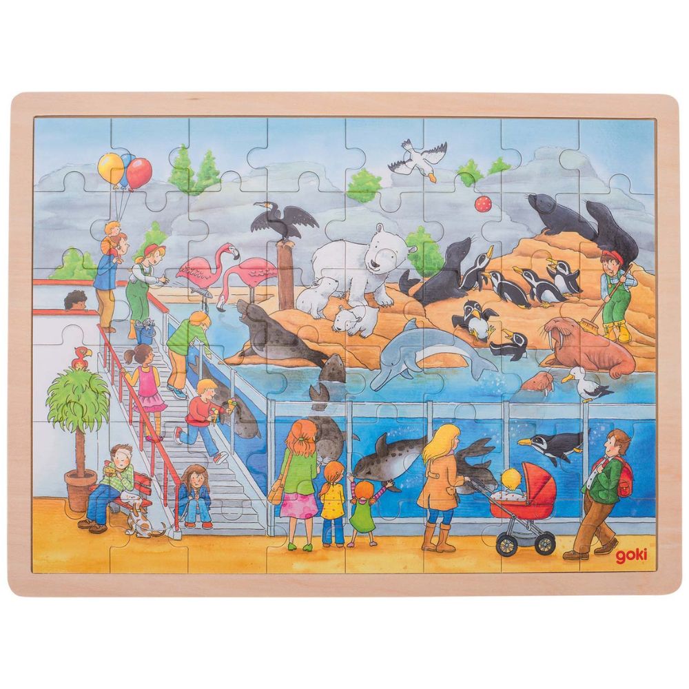 Puzzle Visite au zoo - Eveil Montessori Maroc