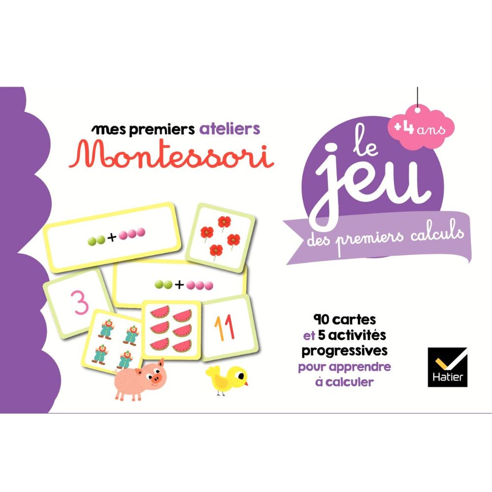 Le Jeu Montessori des premiers calculs - Eveil Montessori Maroc