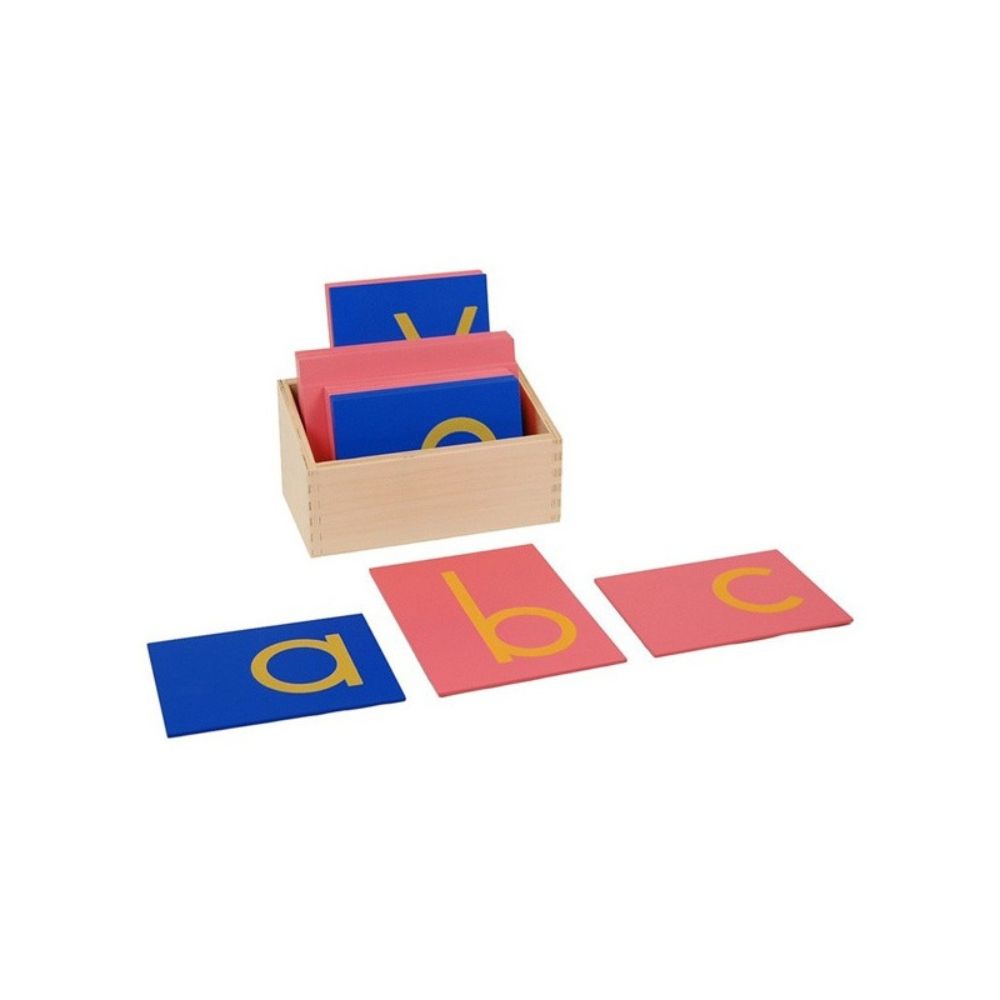 Lettres rugueuses en Français en script - Eveil Montessori Maroc