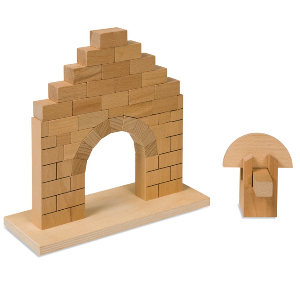 Arche romane en bois - Eveil Montessori Maroc