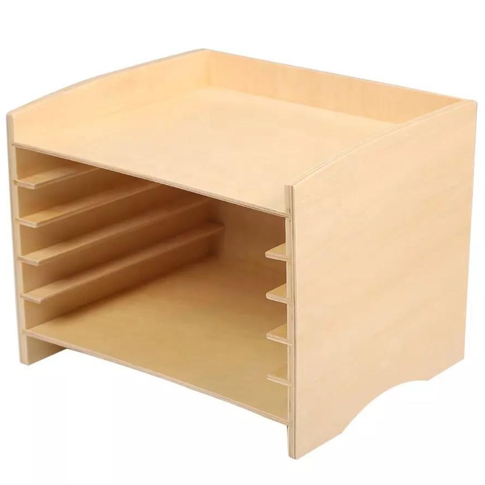 Cabinet pour 6 puzzles animaux - Eveil Montessori Maroc