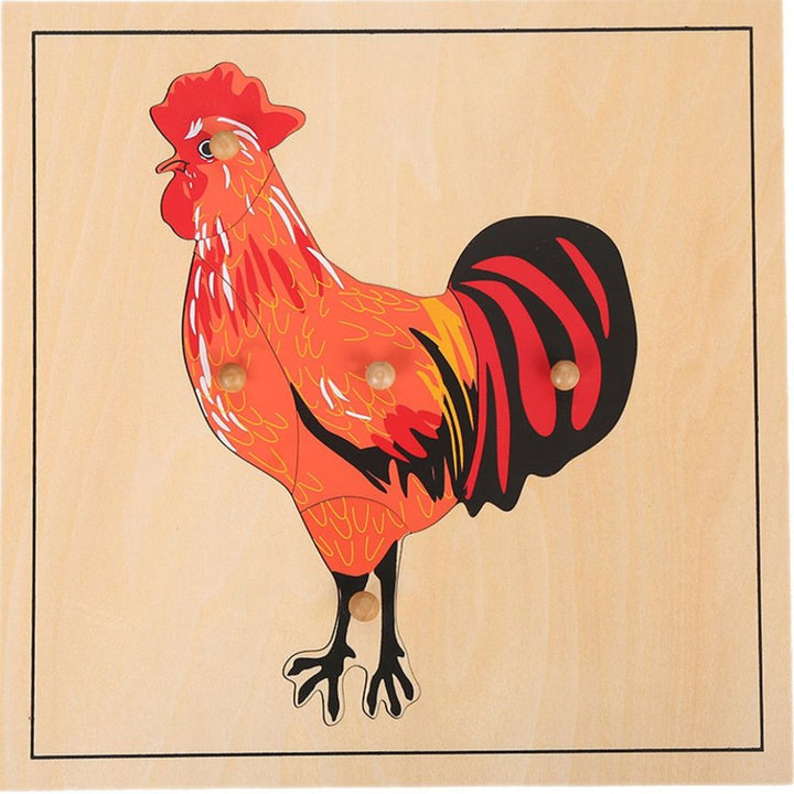 Puzzle du coq - Eveil Montessori Maroc