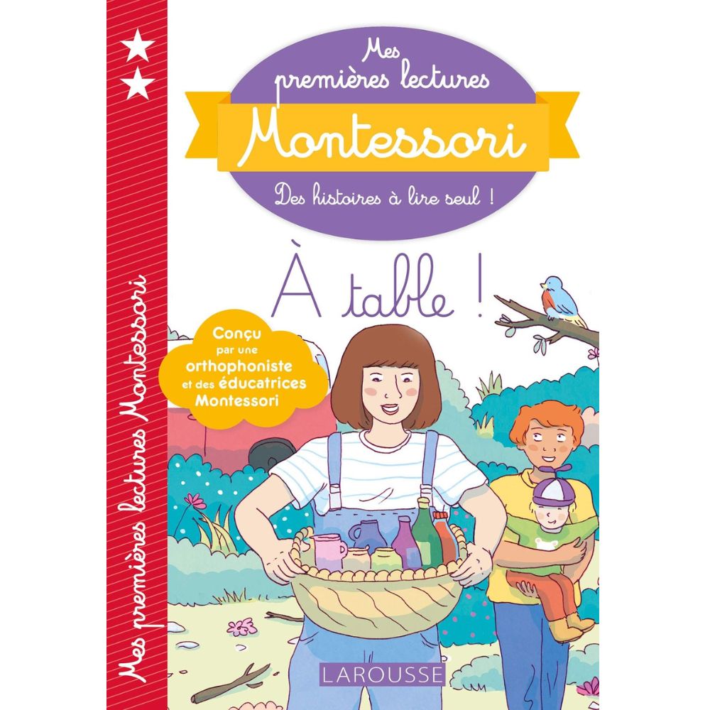 Mes premières lecture Montessori : A table | Eveil Montessori Maroc
