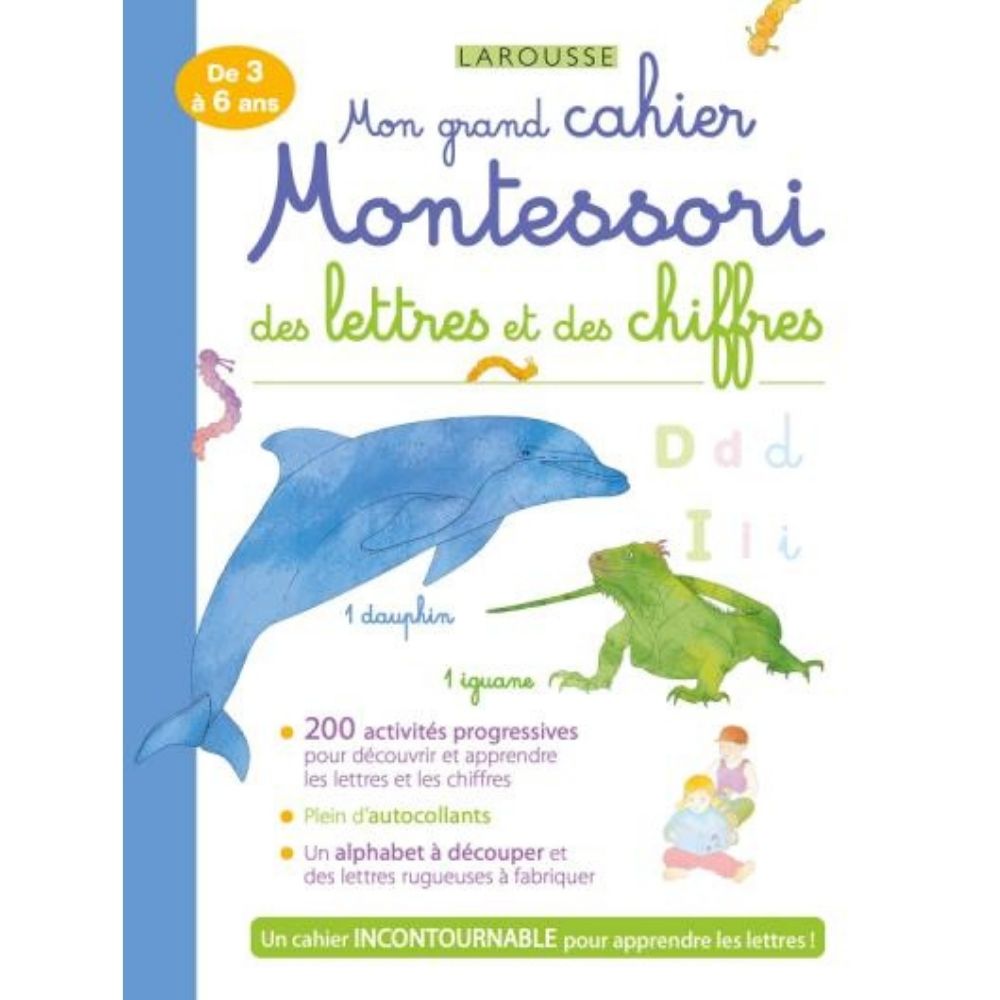 MON GRAND CAHIER MONTESSORI DES LETTRES ET DES CHIFFRES - Eveil Montessori Maroc