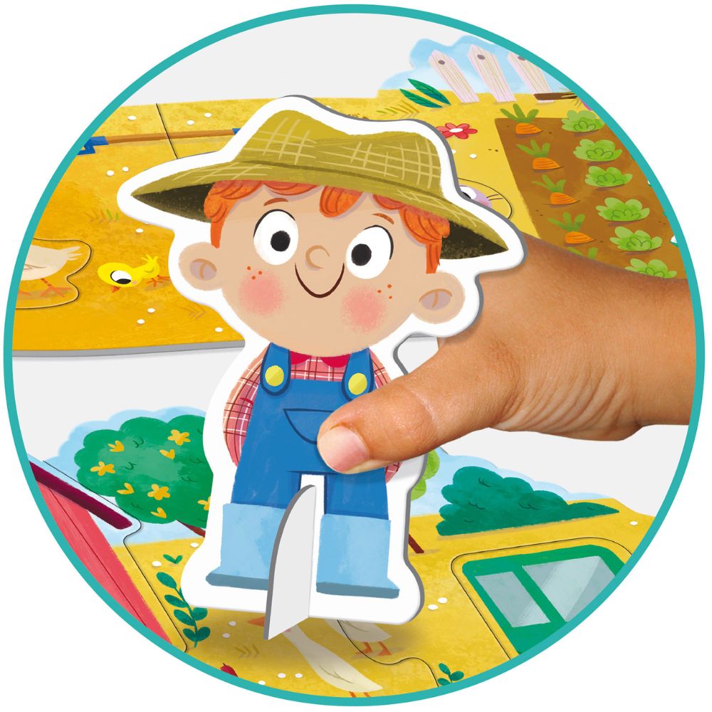 Puzzle XXL Ferme (18 pièces) - Eveil Montessori Maroc