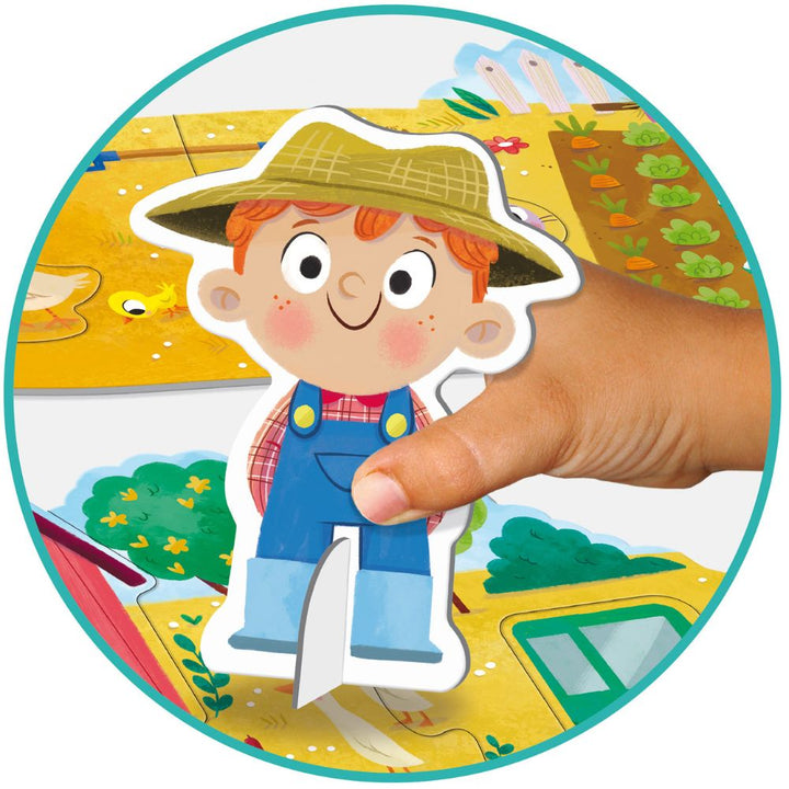 Puzzle XXL Ferme (18 pièces) - Eveil Montessori Maroc