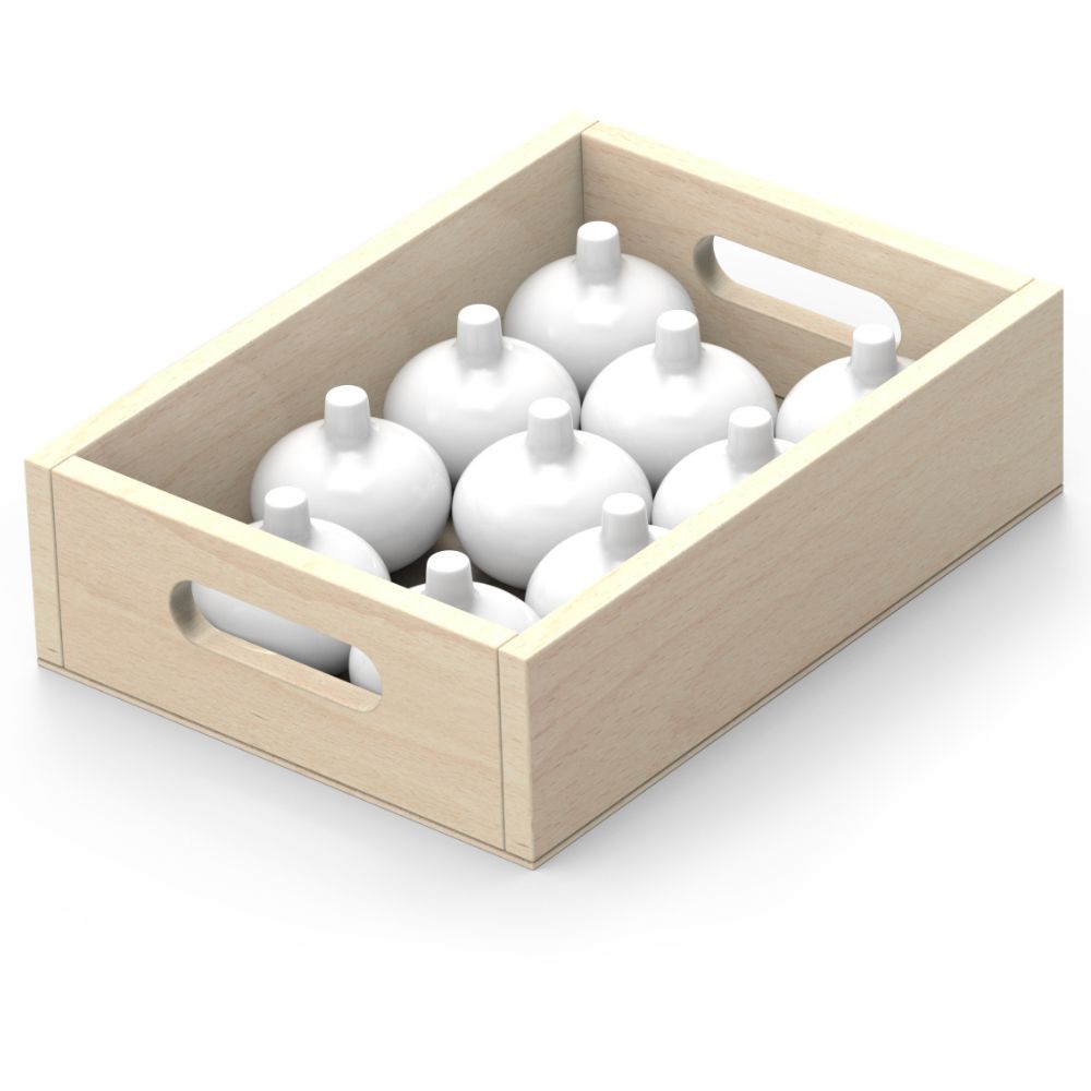 Set de 10 caisses de fruit et légumes - Eveil Montessori Maroc