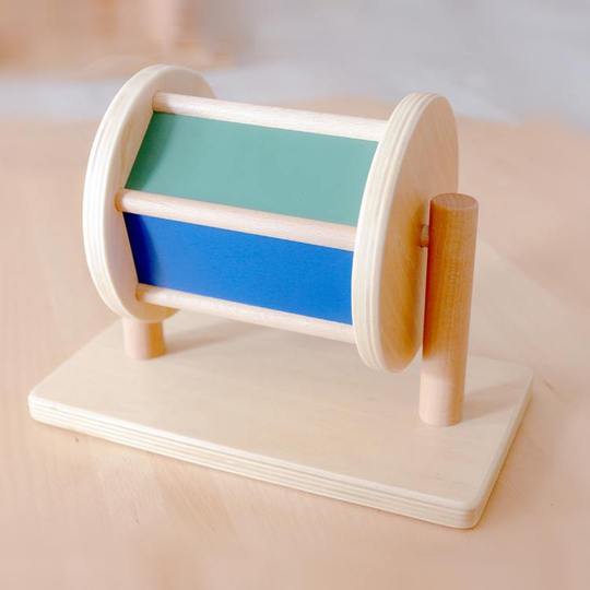 Tambour rotatif avec miroir - Eveil Montessori Maroc