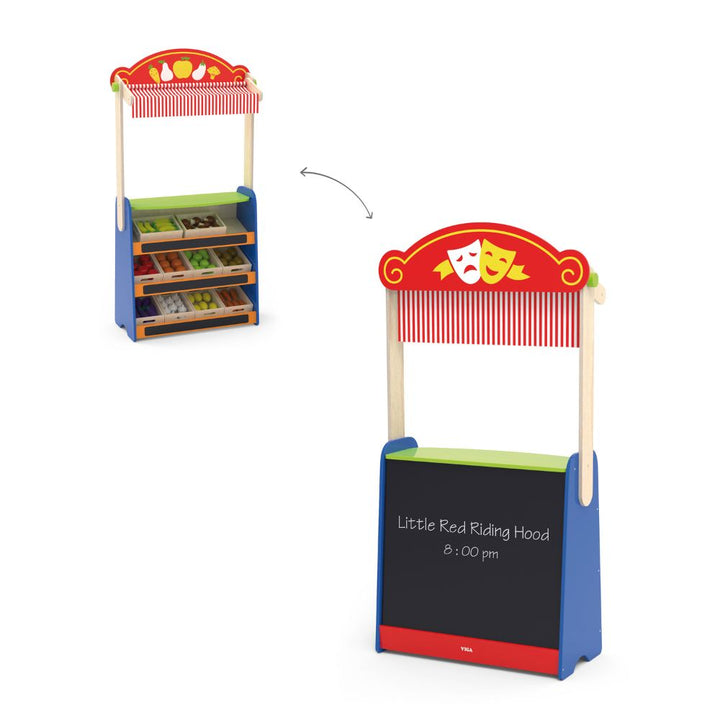 Théàtre et Marchande - 2 en 1 - Eveil Montessori Maroc