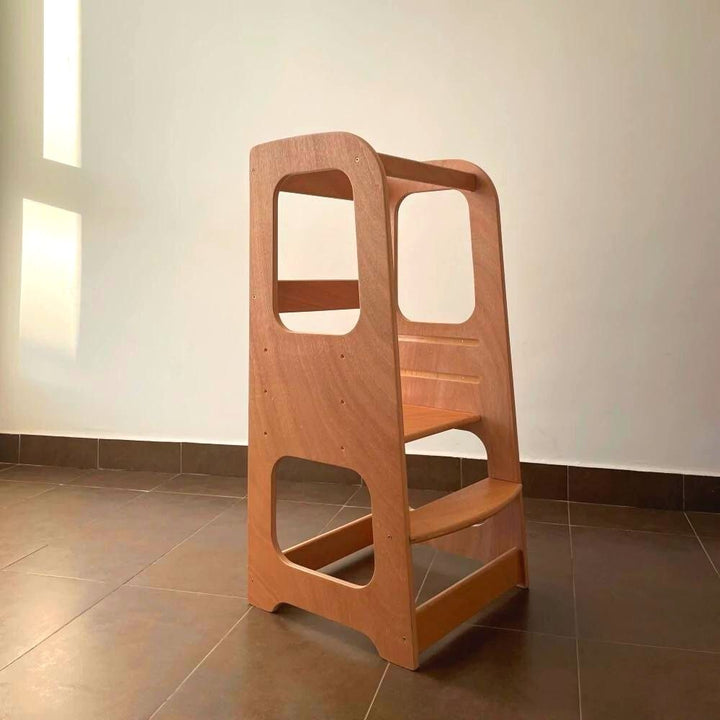 Tour d'observation Montessori Evolutive à 3 niveaux– En bois massif made in Morocco - Eveil Montessori Maroc