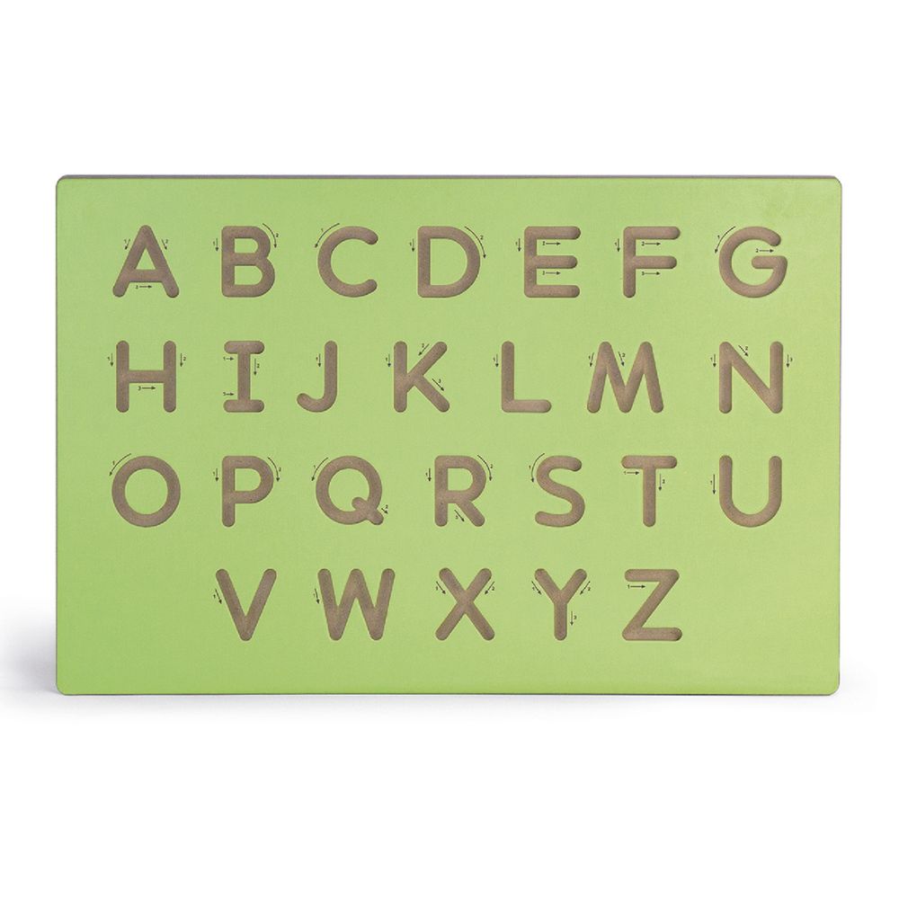 Tracés graphiques - Lettres majuscules - Eveil Montessori Maroc