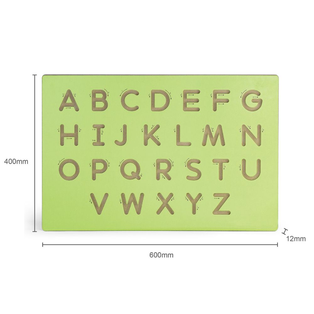 Tracés graphiques - Lettres majuscules - Eveil Montessori Maroc