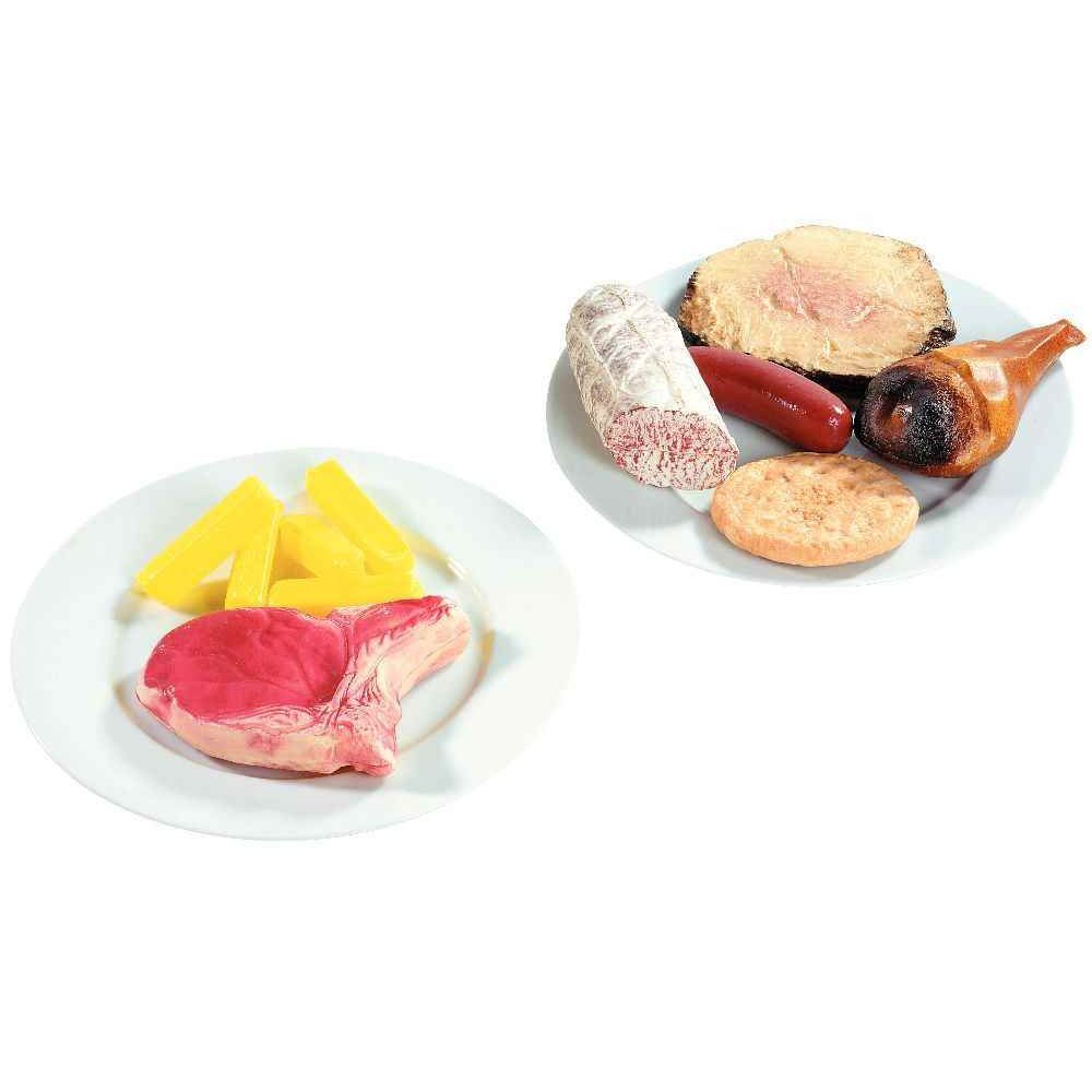 Viandes et Frites 12 pièces - Aliments en plastique - Eveil Montessori Maroc