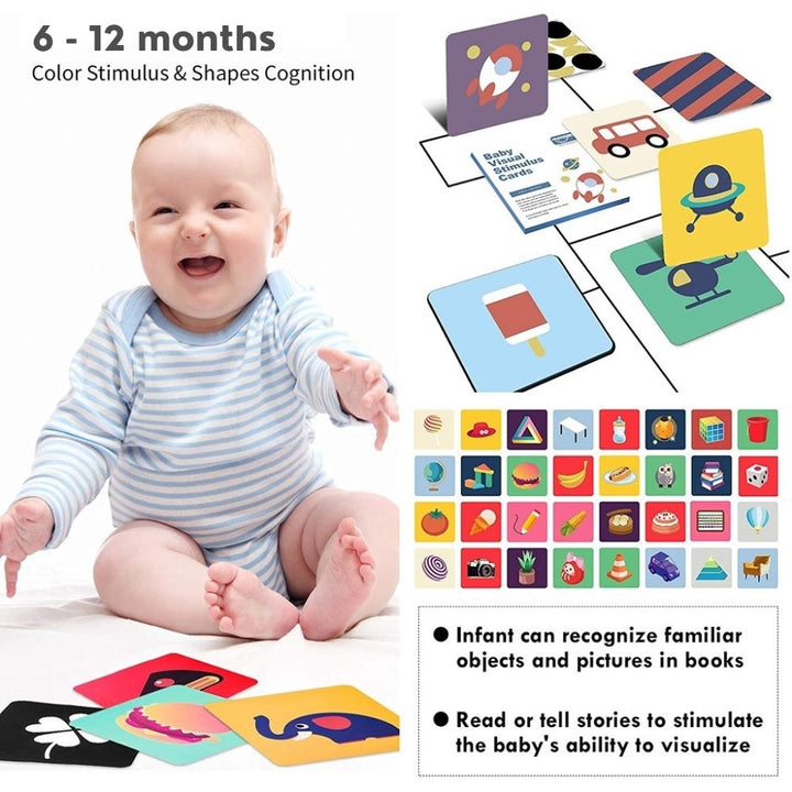 Cartes contrastées pour Bébé (0 à 12 mois) - Eveil Montessori Maroc