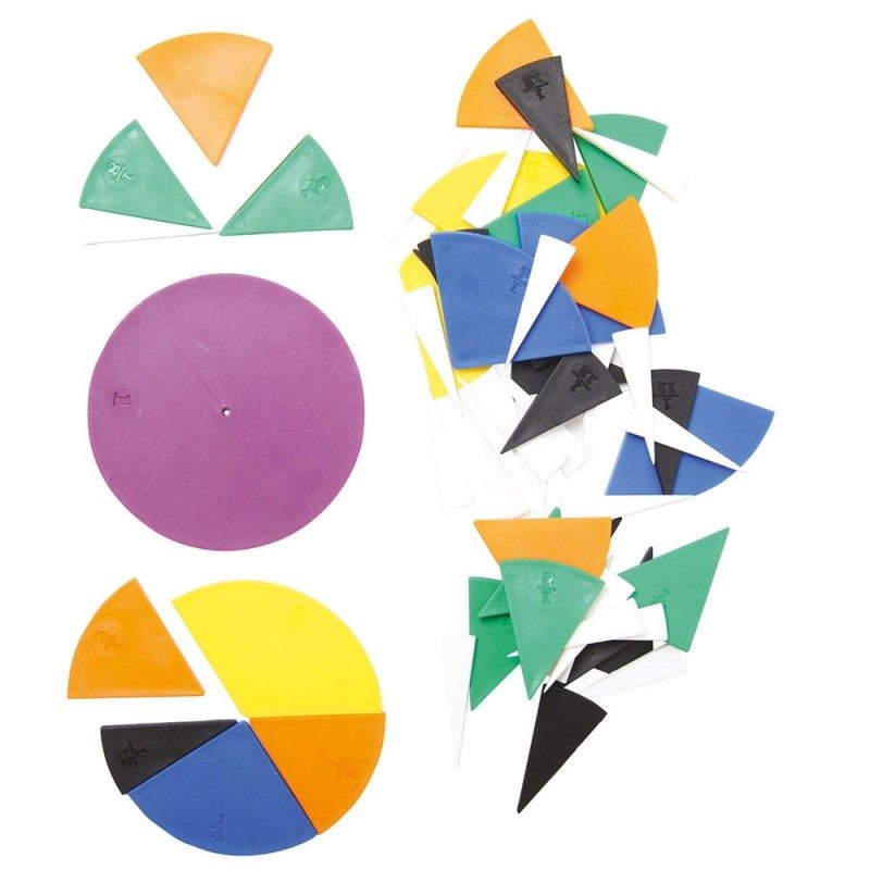 Disques de fraction - Méthode Singapour - Eveil Montessori Maroc