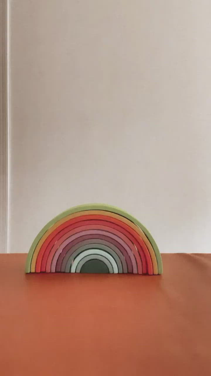 Grand arc-en-ciel 12 pièces - Pastel