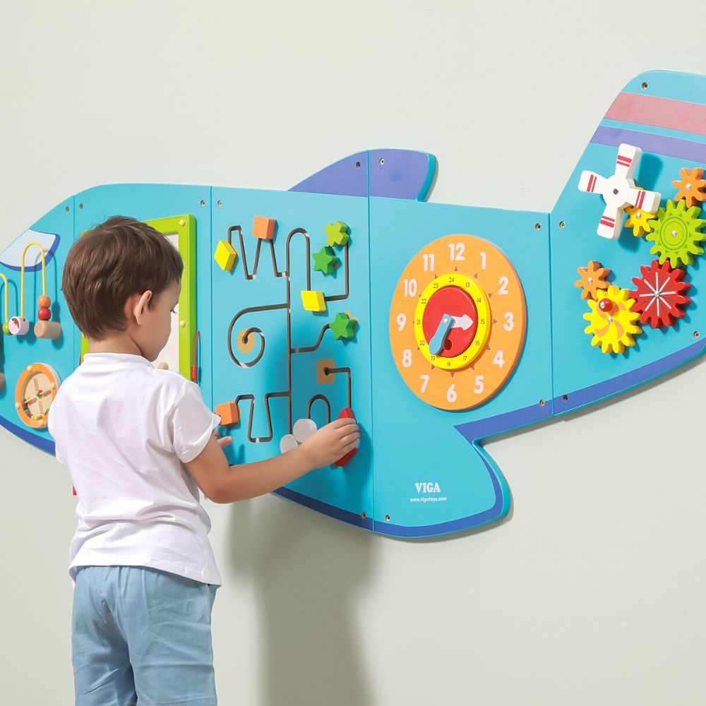 Grand Jouet mural - L'Avion - Eveil Montessori Maroc