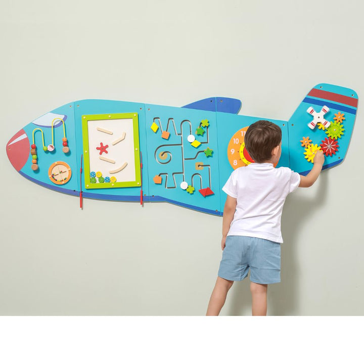Grand Jouet mural - L'Avion - Eveil Montessori Maroc