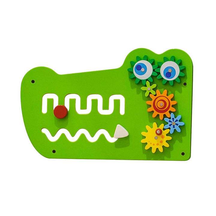 Grand Jouet mural - Le Crocodile - Eveil Montessori Maroc