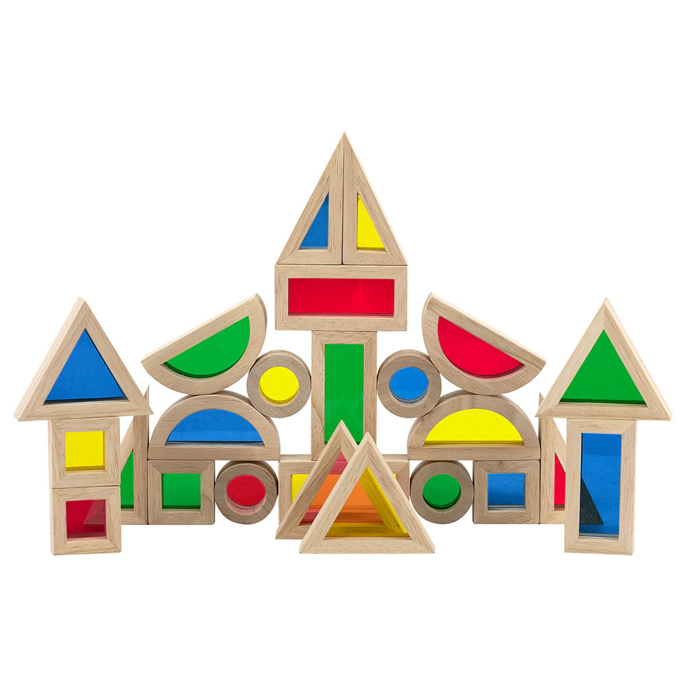 Blocs de fenêtres sensorielles - Jeu de 24 pièces - Eveil Montessori Maroc