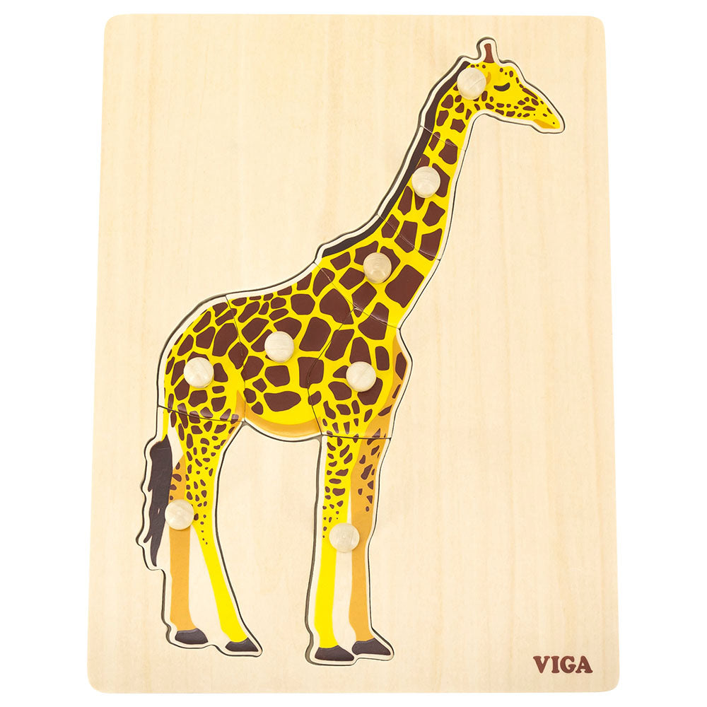 Puzzle Montessori girafe - 8 pièces - Eveil Montessori Maroc