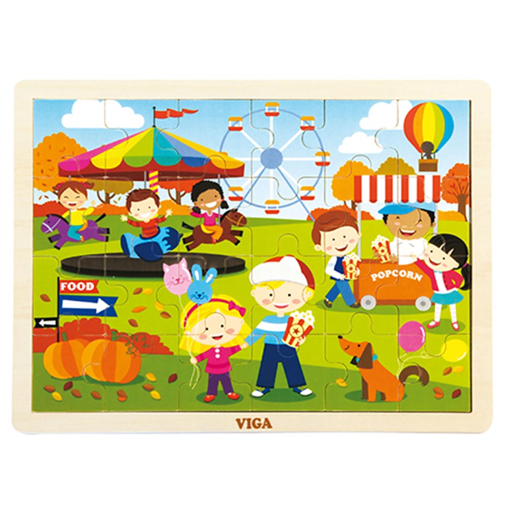 Puzzle des saisons - Automne - 24 pièces - Eveil Montessori Maroc