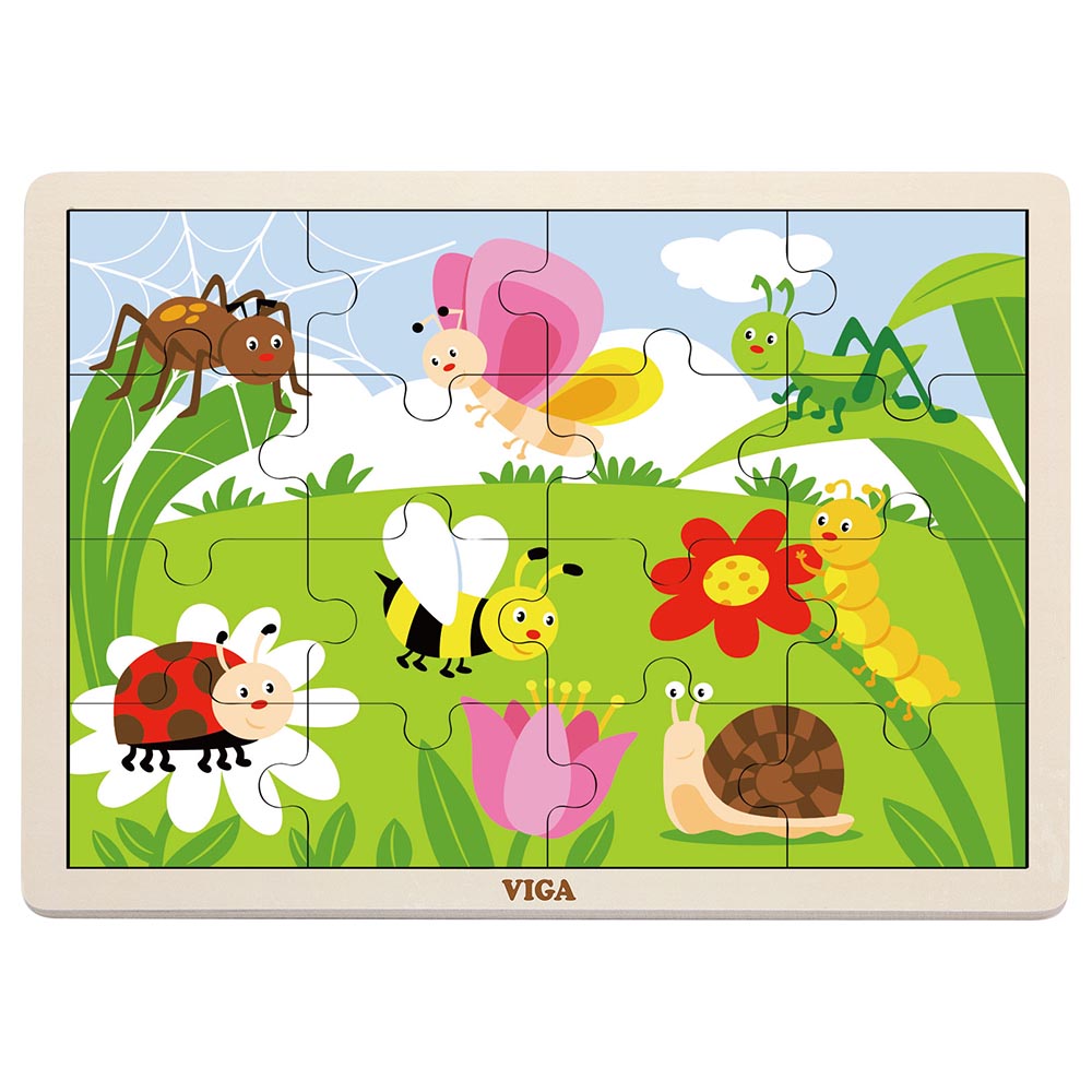 Puzzle 16 pièces - Jardin - Eveil Montessori Maroc