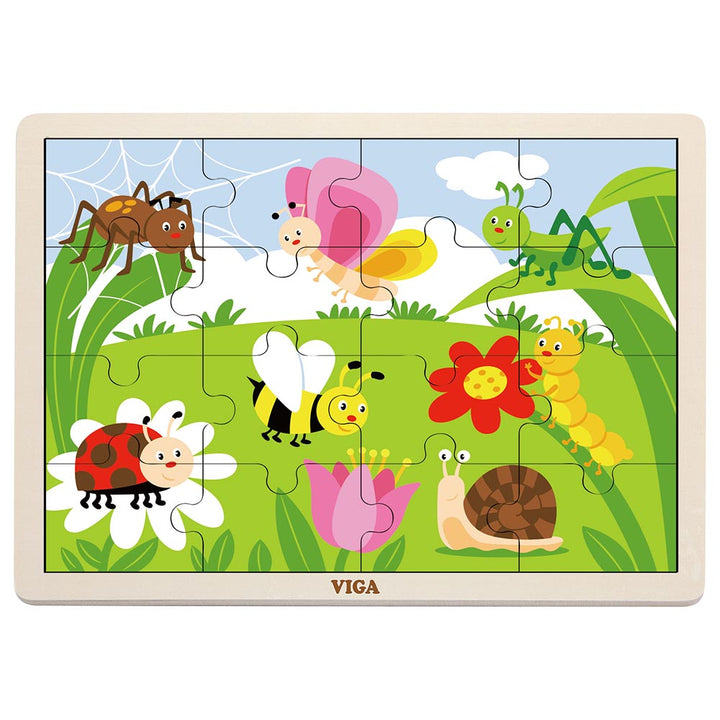 Puzzle 16 pièces - Jardin - Eveil Montessori Maroc